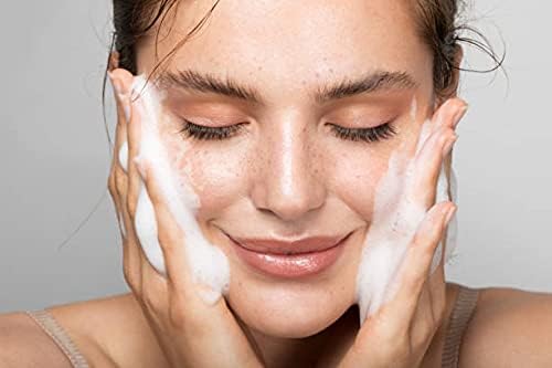 Facial Cleanser (4.4 fl.oz/130ml) | Gentle Face Wash for Women | Acne Fighting Face Cleanser | Anti-Aging Formula | Prickly Pear & Hibiscus Infused | Essential Collection