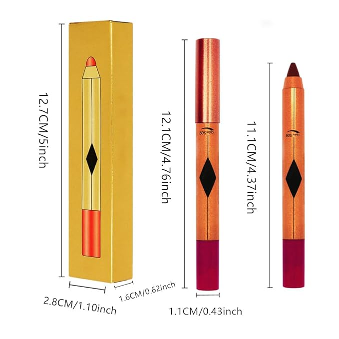 Purplish Red Lip Liner Pencil, Smooth Matte Lipstick Crayon with Lip Pencil Sharpener for Women, Velvet Smudge Proof Smudgeproof Waterproof No Transfer Makeup Forever Lipliner 509#
