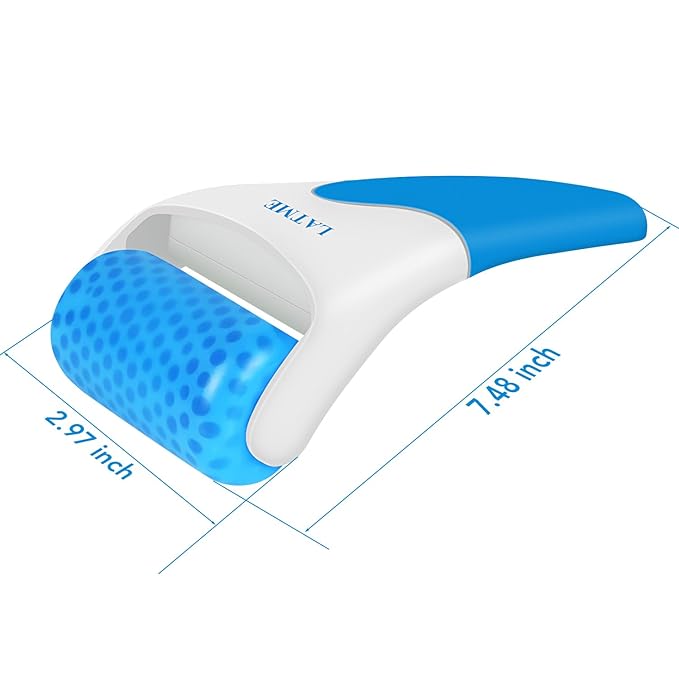 Ice Roller for Face Eyes,Womens Gifts,Face Massager Roller Puffiness Migraine Pain Relief and Minor Injury (Blue)