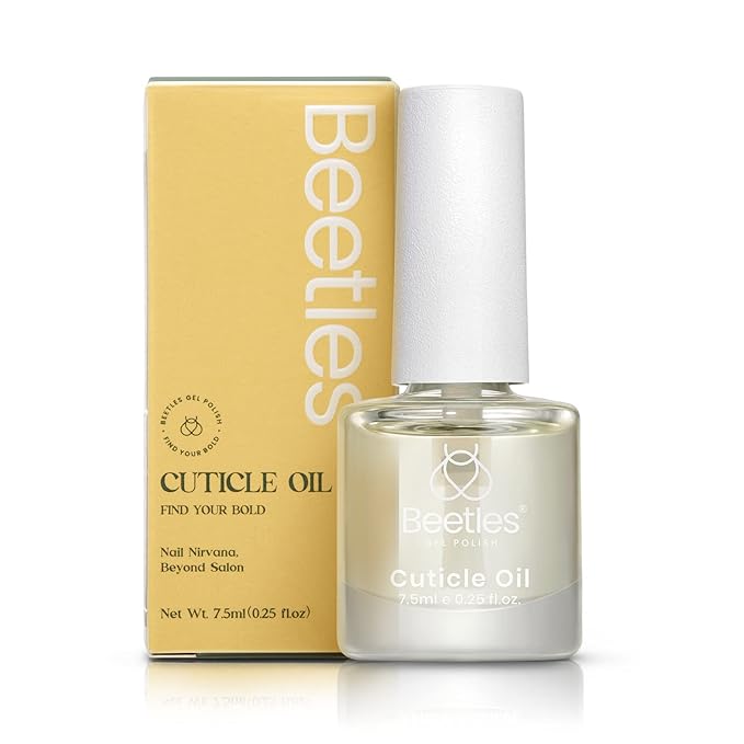 Beetles Gel Nail Polish Base No Wipe Top Coat,and 7.5ml Cuticle Oil, Gel Nail Cuticle Oil Care for Dry