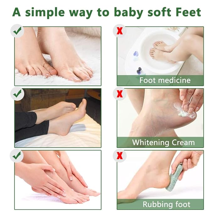 Foot Peel Mask 3 Pack, Exfoliator Peel Off Calluses Dead Skin Callus Remover,Soft Smooth Touch Feet-Men Women (Tea Tree)