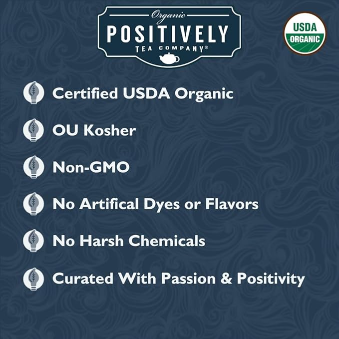 Organic Positively Tea Company, Paradise Black Tea, Loose Leaf, 16 Ounce