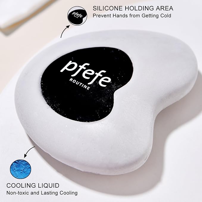 Cryo Sticks and Gua Sha Set, Esthetician Supplies Cooling Spa Globes Cold Roller with Storage Case