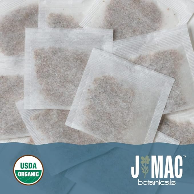 J MAC BOTANICALS Organic Chamomile Tea Bags (100 Count) - Certified by Organic Certifiers, Inc. - Quality Tea From Nile Valley, Egypt, Packaged in the USA