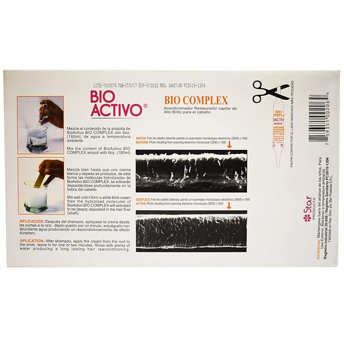 Bioactivo High Shine Hair Conditioner 12 Pack – 0.61 oz Each, Intense Nourishment & Glossy Shine Treatment for All Hair Types