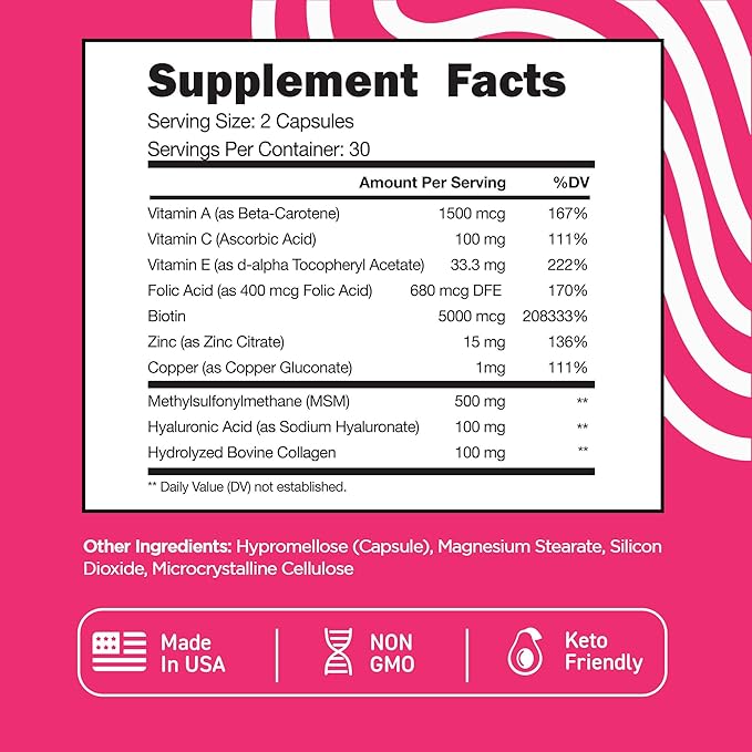 Vital Vitamins Multi Collagen Plus Pills + Biotin Complex Pills
