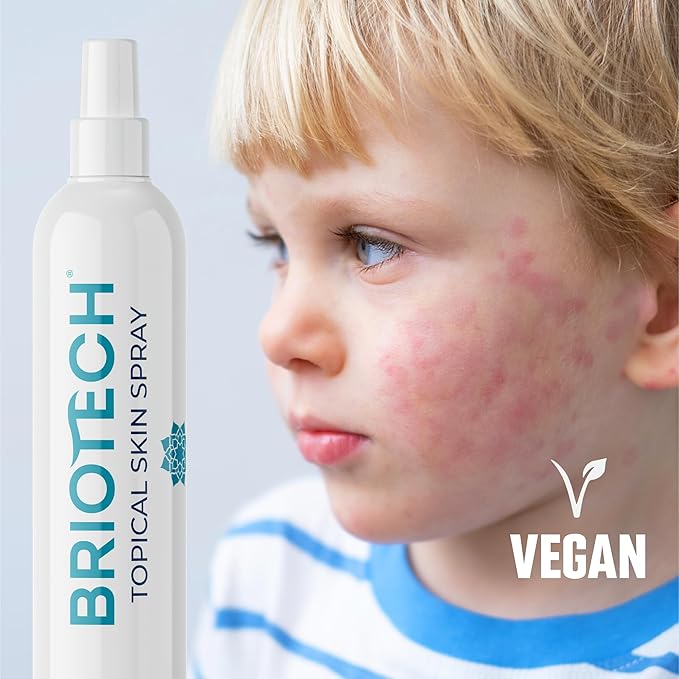 BRIOTECH Topical Skin Spray, Hypochlorous Acid for Body & Face, Eyelid Cleanser, HOCl Facial Mist, Support Against Irritation, Calm Redness, Soothe Foot & Scalp, 1 Liter Refill, 1 ct