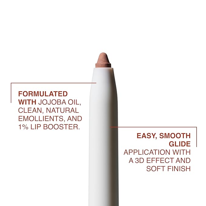 Freck Beauty MAKEOUT CLUB Nude Muse Lip Liner, Non Drying, Smooth Highly Pigmented Retractable Liner, Infused with Jojoba and Hyaluronic Acid, 02 - Warm Pink Nude