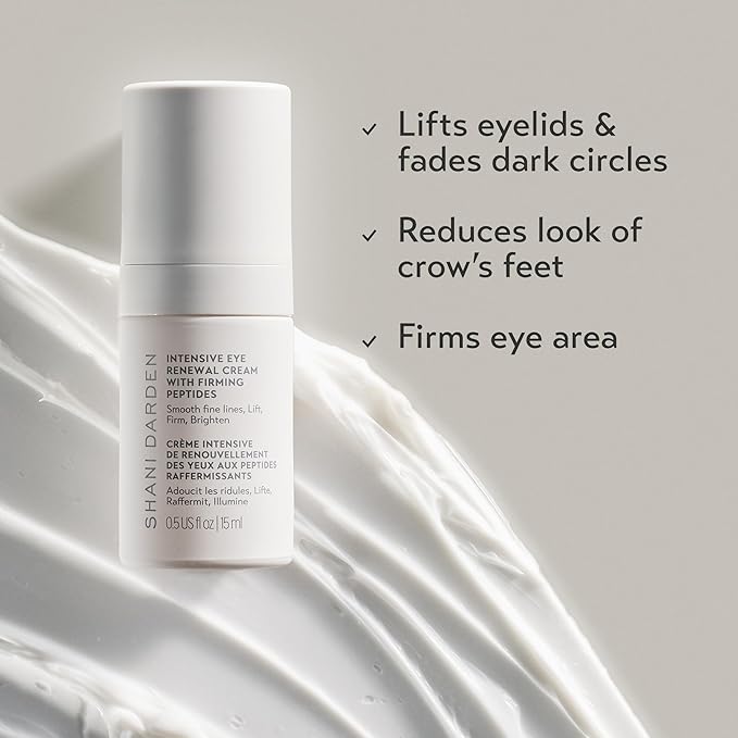 SHANI DARDEN SKIN CARE Intensive Eye Renewal Cream, Anti-Aging Eye Cream for Fine Lines, Crow’s Feet and Dark Circles, Crease-Free and Makeup-Ready, 0.50 fl oz