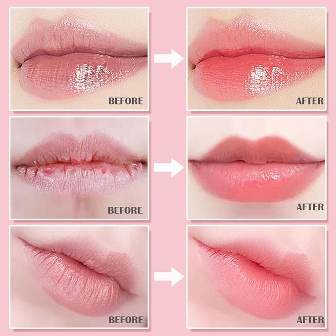Sulily 3 Pcs Bee Balm Lip Balm Honey Pot,Honey&Strawberry&Watermelon Lip Sleeping Mask Hydrating Prevention Dry and Cracked Lip Scrubs Exfoliator Lip Care,Lip Mask Overnight Reduces Lip Lines