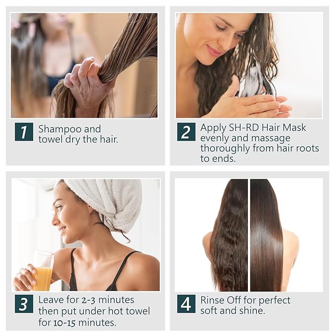 SH-RD Hair Mask with Argan Oil for Dry Damaged, Color Treated & Curly Hair - Deep Conditioning Moisturizer - 2.37oz/70ml