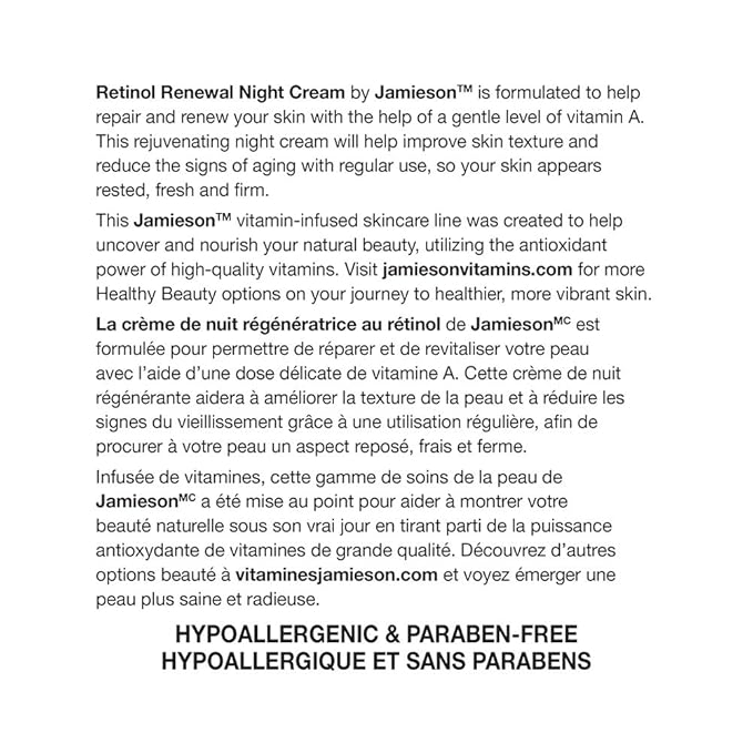 Jamieson ProVitamina A Retinol Renewal Night Cream 120mL (4.2 fl.oz.)