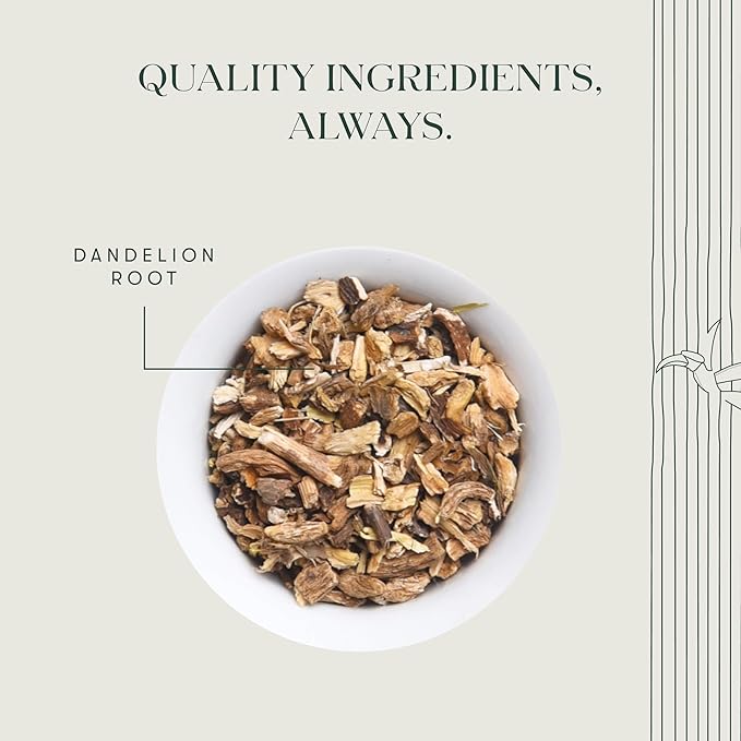 Luxmi Estates - Pure Dandelion Herbal - Organic Dandelion Tea - Loose Leaf - 100g (50 Cups) | With Pure Dandelion Root | Single Ingredient | Great for Detox