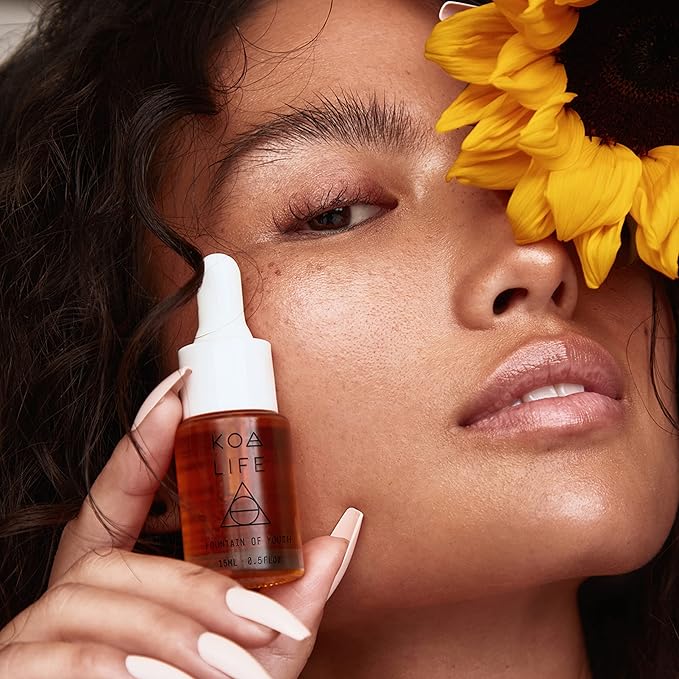 KOA LIFE Doctor-Formulated Anti-Aging Rosehip Face Oil, Made in USA, Organic, Vegan, Cruelty & Chemical Free Fountain of Youth