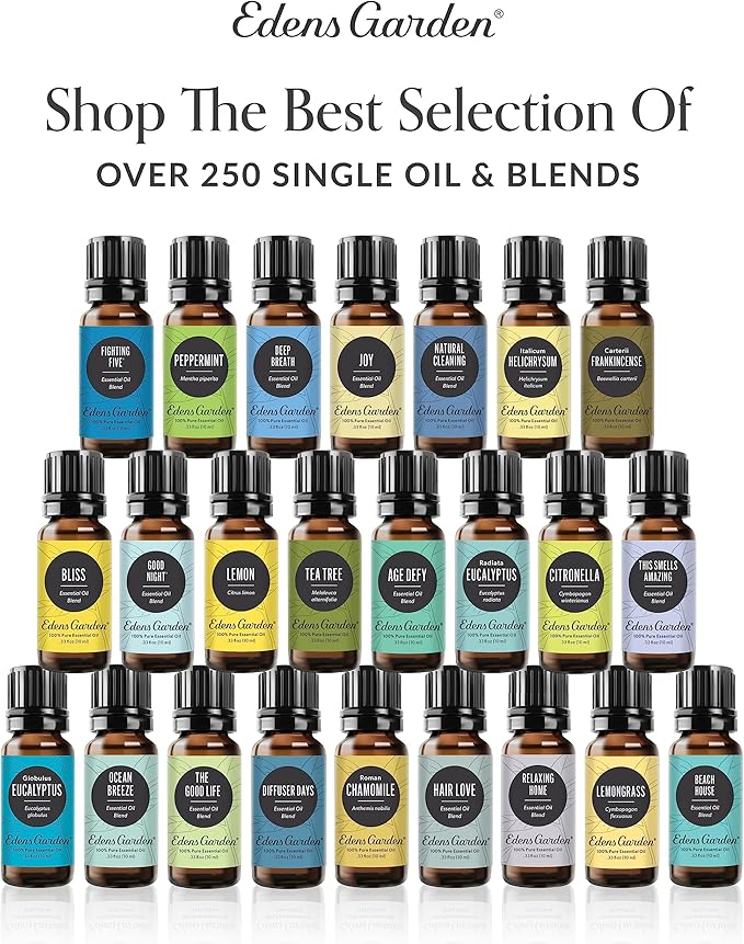 Edens Garden Massage Therapy Essential Oil Blend- 100% Pure Premium Grade, Undiluted, Natural, Therapeutic, Aromatherapy, The Best for Skin, Humidifiers, Face 30 ml (1 fl oz)