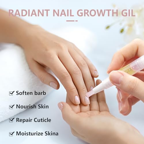 4PCS Cuticle Oil Pen， Nail Growth and Strengthener，Nail Growth Oil，Nail Hardener for Damaged nails