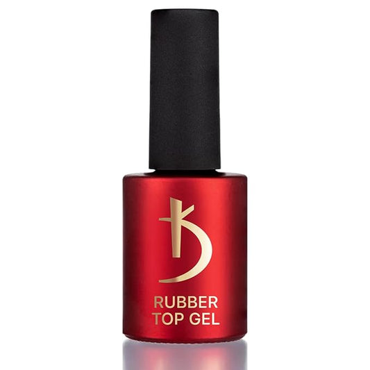 Kodi Professional Rubber Base Gel Coat, Top Coat, No Sticky Top, Ultrabond, Matte Top, Nail Fresher, Primer, Cuticle Oil, Cuticle Remover Gel Nail Polish Soak Off (Top Rubber 15ml.)