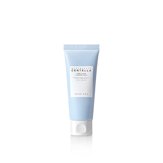 SKIN1004 Hyalu-CICA Sleeping Pack 3.38 fl.oz, 100ml Melatonin Hyaluronic Acid Centella Asiatica Extract Moist and Revitalization Multi Care Solutions