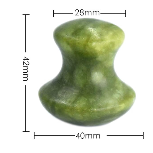 Mushroom Gua Sha Facial Tool, Natural Jade Guasha Massage Scraping Therapy Stone, Face and Eyes Massager for Skin Lift and Puffiness, Body Gua Sha Deep Tissue and Muscle Soreness Relief - 2 Pieces