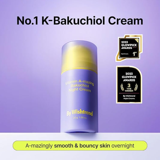 BY WISHTREND Vitamin A-mazing Bakuchiol Retinal Night Cream (1.05 Ounce (Pack of 1))