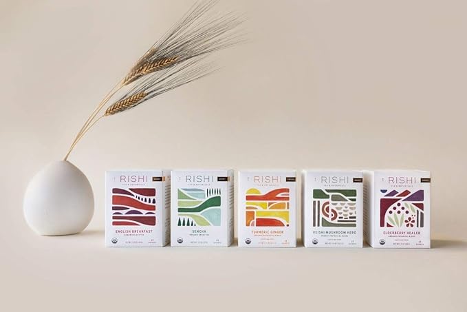 Rishi Tea English Breakfast Tea - Organic Sachet Tea Bags, Energizing & Caffeinated Pure Black Tea, Ideal for Hot or Iced Tea - 15 Count (Pack of 1)