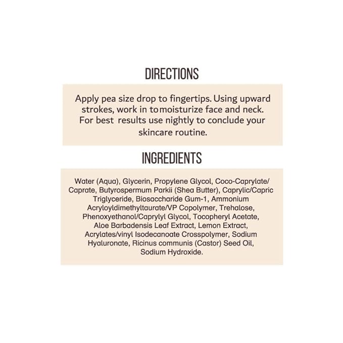 Urban Hydration Nourish and Rehydrate Castor and Shea Night Cream | Helps with Acne, Detoxes, Refreshes and Smooths Skin Overnight, Anti-Aging Benefits For All Skin Types | 2 Fl Ounces