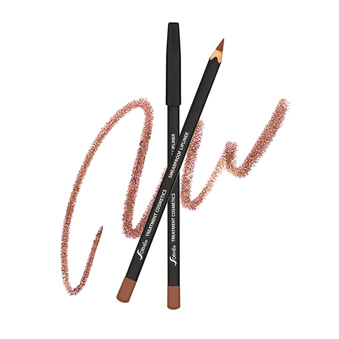 Sorme Waterproof Lip Liner - Non-splintering Smearproof Lip Liner - Revitalizing with Lecithin, Vitamins C and E