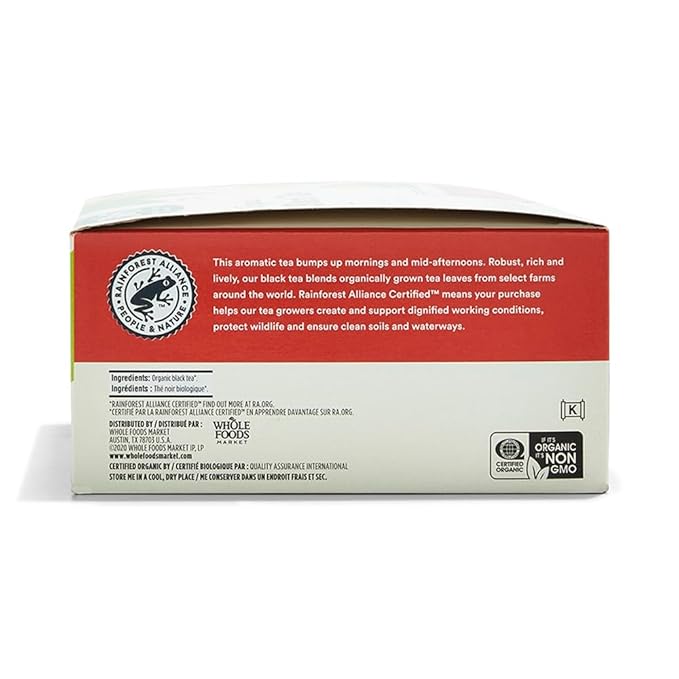 365 by Whole Foods Market, Tea Black Organic, 70 Count
