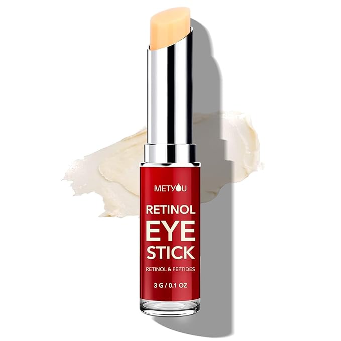 Metyou Retinol Eye Stick,Cooling&Brightening Cream Firms & Hydrates for Dark Circles,Puffiness Bags,PEPTIDES 5% Hyaluronic Acid Complex,SPF 30+ Visible Results in 3-4 Weeks(3g),Pack of 1,0.1 Ounce