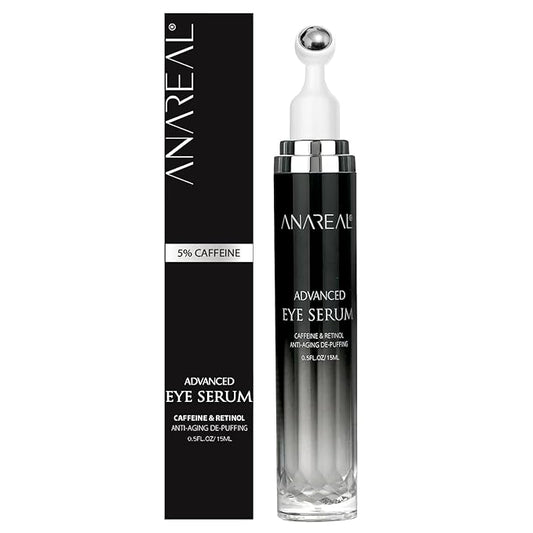 Eye Bags Treatment for Men: Eye Cream for Dark Circles, Caffeine Eye Cream, Eye Roller for Puffy Eyes, Puffy Eyes Treatment