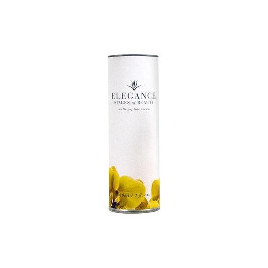 Elegance Multi-Peptide Serum, Hyaluronic Acid Anti-Aging Face Serum, Intensely Hydrating, Fight Fine Lines and Wrinkles, Stages of Beauty, 30mL
