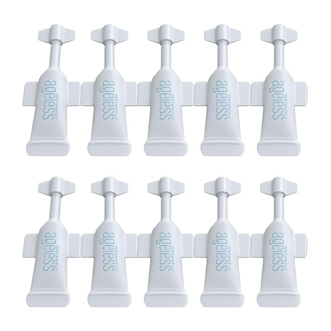 Instantly Ageless - Instant Face Lift in a Vial - Skin Care for Anti Aging face cream - Instant Under Eye Bags Remover - Facelift 10 Vials