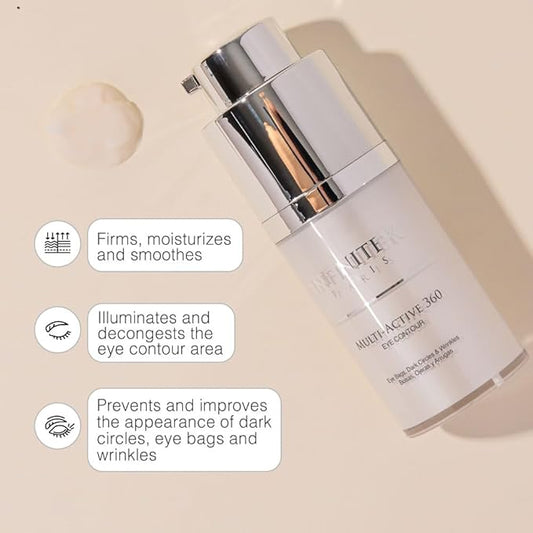 Infinitek Paris Multi-Active Collagen Eye Cream; Retinol Serum Contour - Anti Aging Eye Cream for Wrinkles, Under Eye Treatment for Dark Circles and Under Wrinckle Repair. 0.50 Fl Oz