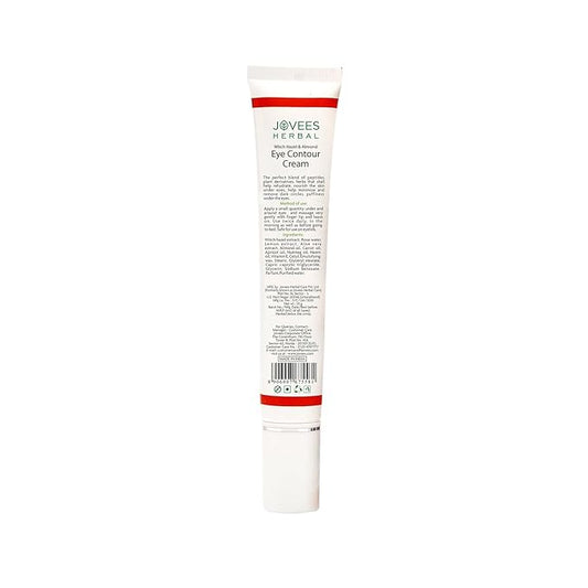 Eye Contour Cream with Hazel & Almond Remove Dark Circles & Puffiness 20gm by Jovees