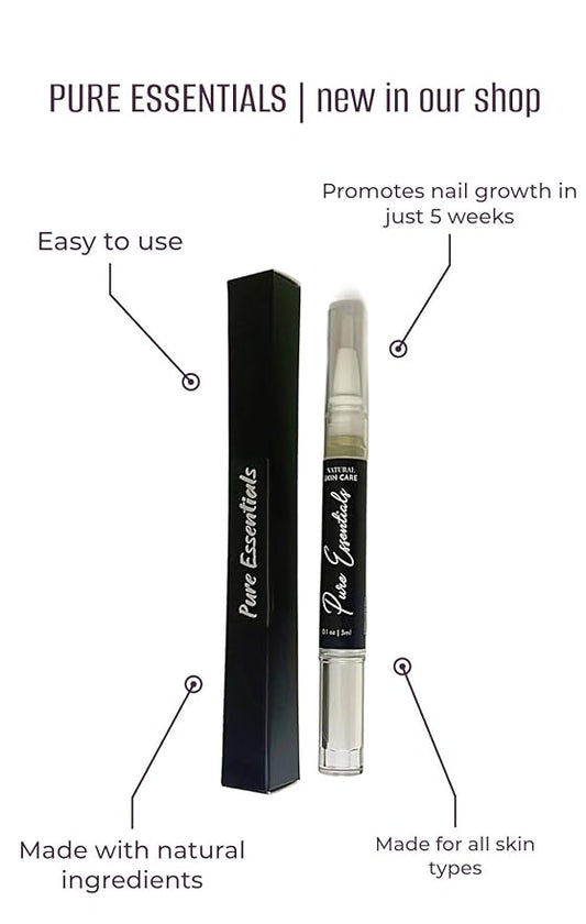 Nail Oil Cuticle Pen I Nail Growth Pen I Pure Essentials Cosmetics I Nail Strengthener I Nail Growth Serum I Fast Results I Healthy Nails