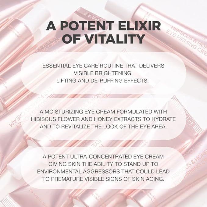 Hibiscus and Honey Eye Firming Cream and Multi Balm Bundle | Hibiscus and Honey Eye Firming Cream and Multi Stick Balm For Face, Neck and Body | Neck Firming Cream and Balm With Skin Bounce Complex