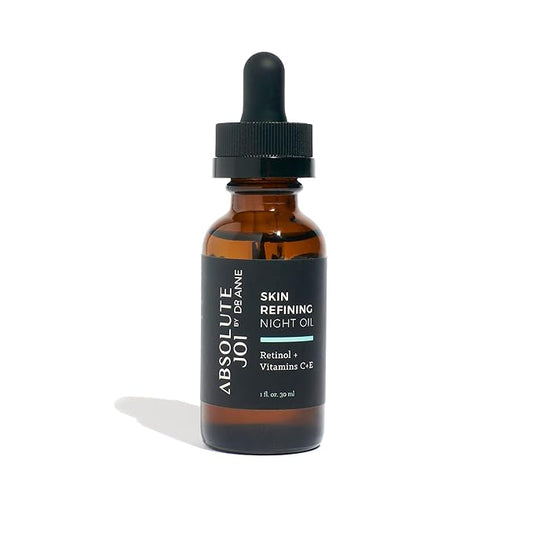 Retinol Oil Serum with Vitamin C, Skin Refining Night Oil for Fine Lines and Hyperpigmentation with Sensitive Skin Friendly Granactive Retinoid - Unscented - 1 Fl Oz Full Size