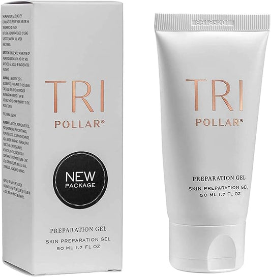 TriPollar STOP Preparation Gel 50ml (X2) - High Radio Frequency Skin Tightening Facial Machine Gel - Professional Home RF Anti-Aging Formula - Compatible STOP Devices - FDA Cleared