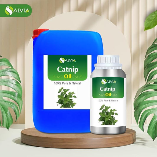 Catnip (Nepeta cataria) Essential Oil 100% Pure & Natural Undiluted Uncut Oil | Best for Aromatherapy (500 ml (16.9 oz))