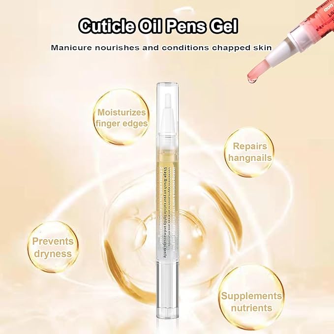 Natural Nail Growth Oil,Nail Growth Oil Pen,Cuticle Oil, Natural Growth Serum For Nails Moisturize -For Growth And Strength, Nail Strengthener For Damaged Nails (Lily oil, 0.18 / Fl Oz)
