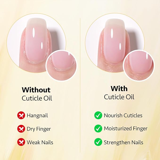 GAOY Purple Grape Jelly Gel Nail Polish Set and Cuticle Oil, 20ml Cuticle Care Strengthener Oil