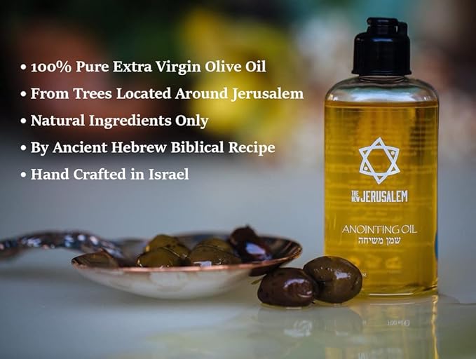 Holy Anointing Oil from Israel, Holy Spiritual Oils Bottles from Jerusalem Blessed, Handmade with Natural Ingredients and Blessed for Wedding Ceremony, Religious Use, 1.01 Fl Oz