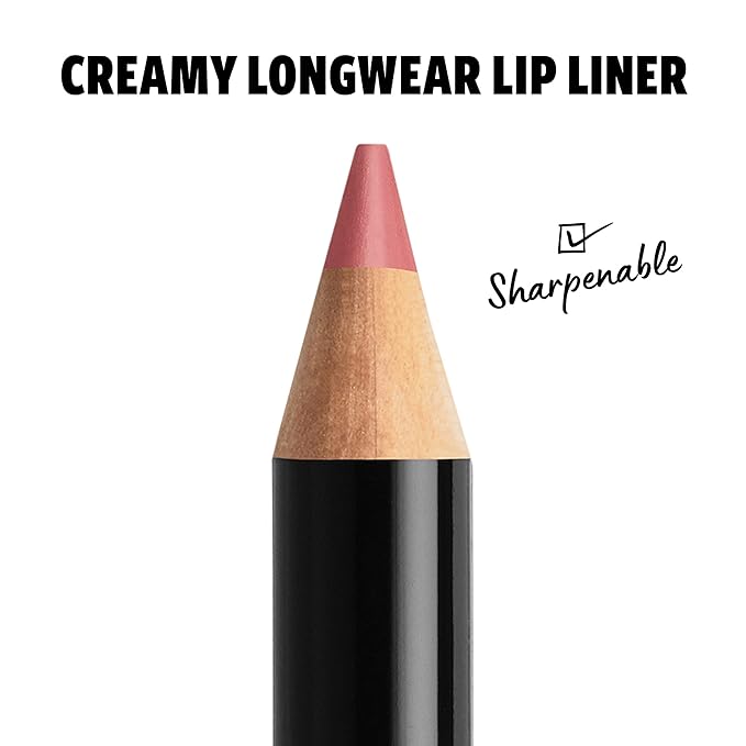 NYX PROFESSIONAL MAKEUP Slim Lip Pencil, Long-Lasting Creamy Lip Liner - Rose