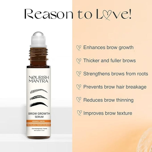 Nourish Mantra Eyebrow Growth Serum 10 ml and Ratrani Moroccan Lava Face Wash 100 ml