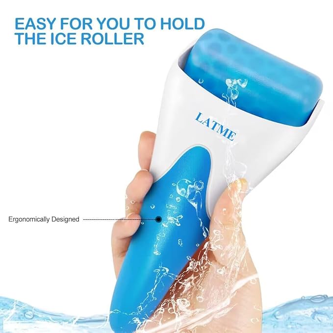 Ice Roller for Face Eyes,Womens Gifts,Face Massager Roller Puffiness Migraine Pain Relief and Minor Injury (Blue)