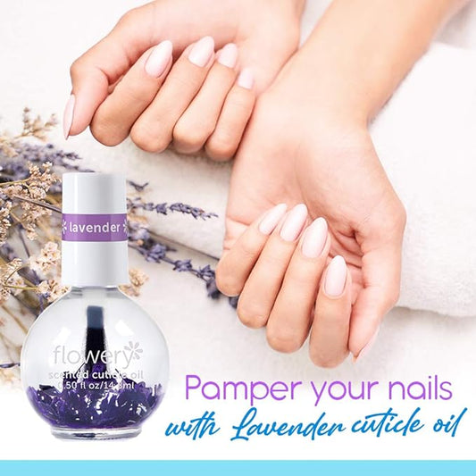 Flowery Lavender Scented Cuticle Oil, 0.5 oz, 1 Pack