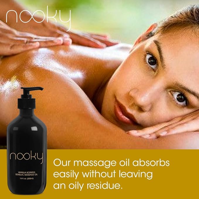Vanilla Massage Oil with Fractionated Coconut Oil.16 Ounce