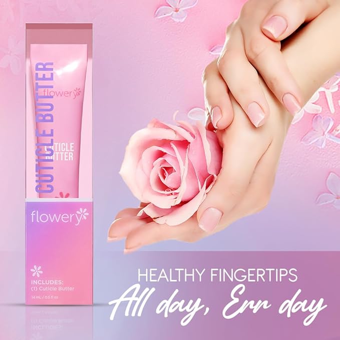 Flowery Cuticle Butter, Nourishing Nail Care Wonder, 14ml