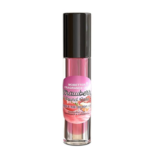 MOBETTER FRAGRANCE OILS Strawberry Pound Cake Perfume body oil fragrance, Floral Fruity Gourmand fragrance for women, Travel Size