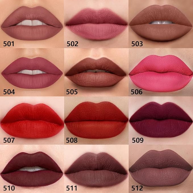 Pink Lip Liner Pencil, Smooth Matte Lipstick Crayon with Lip Pencil Sharpener for Women, Velvet Smudge Proof Smudgeproof Waterproof No Transfer Makeup Forever Lipliner 502#